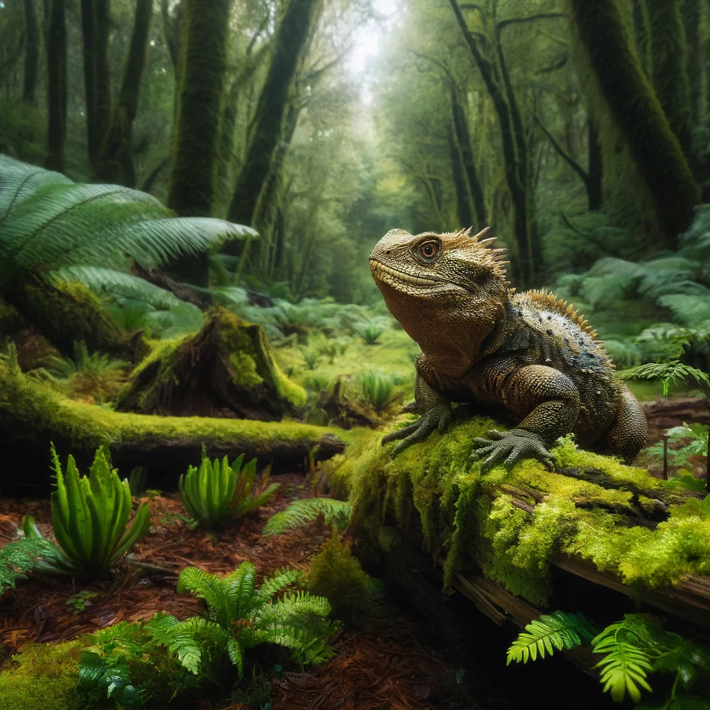 Dreaming of tautara in its natural New Zealand habitat.