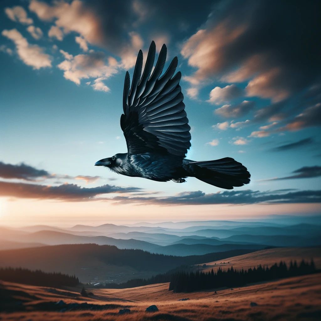 Dreaming of a flying raven